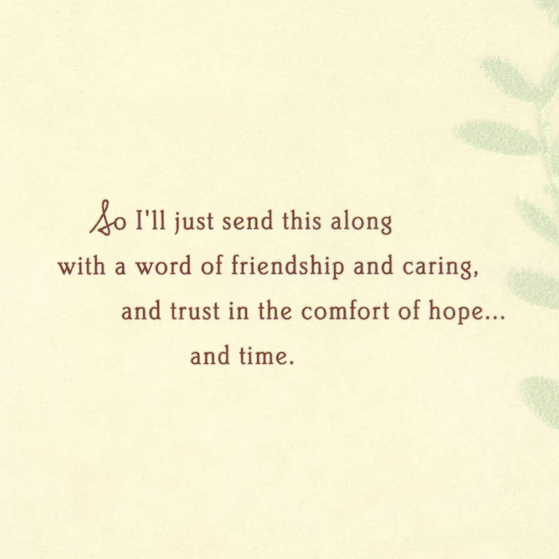 A Word of Friendship and Caring Sympathy Card for only USD 6.59 | Hallmark