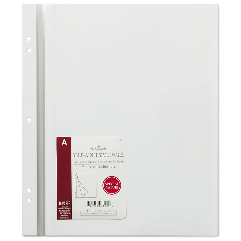 Self-Adhesive Photo Refill Pages, Pack of 16 for only USD 19.99 | Hallmark