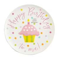 Mud Pie Musical Pink Cupcake Birthday Plate, 8" for only USD 20.00 | Hallmark