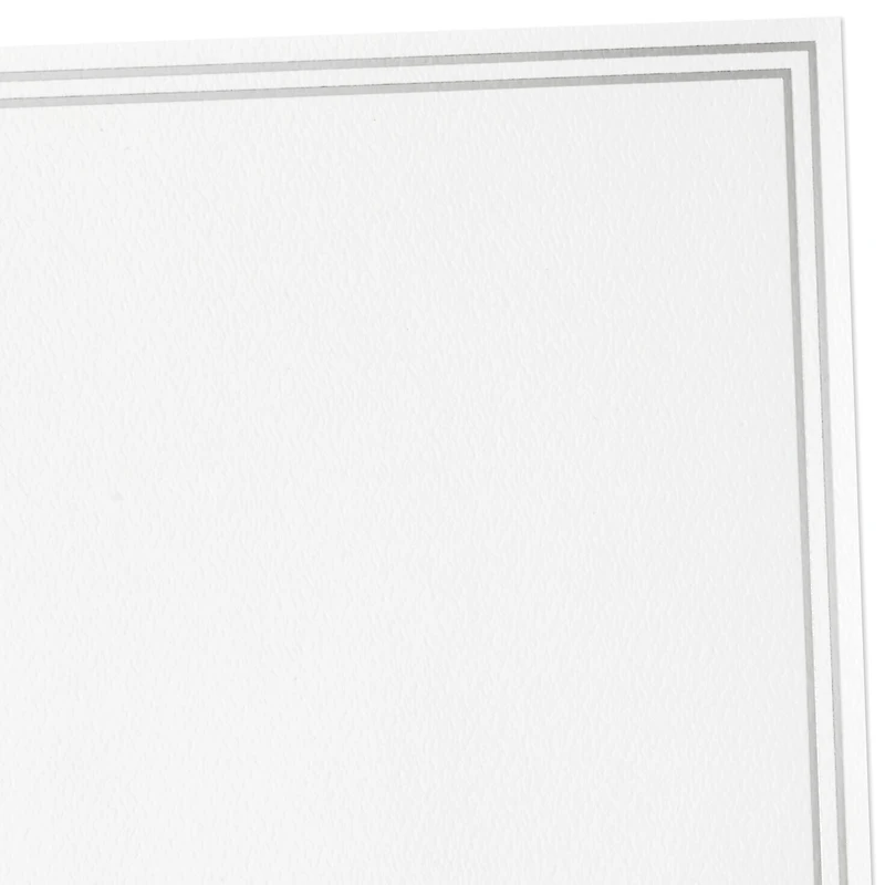 Double Silver Border Stationery Set, Box of 20 for only USD 14.99 | Hallmark