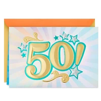 Here's to Fifty 50th Birthday Card for only USD 5.59 | Hallmark