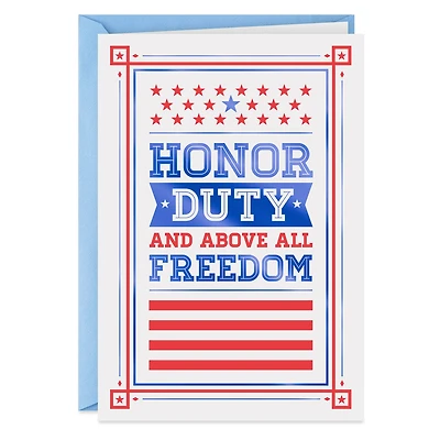 Grateful for Your Service Stars and Stripes Veterans Day Card for only USD 2.00 | Hallmark