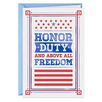 Grateful for Your Service Stars and Stripes Veterans Day Card for only USD 2.00 | Hallmark
