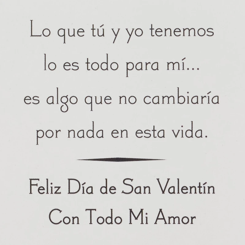 Love What We Have Spanish-Language Romantic Valentine's Day Card for only USD 4.99 | Hallmark