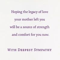 Your Mother Lives On in You Sympathy Card for only USD 5.59 | Hallmark