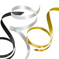 0.2" Gold/Silver/Black Metallic 3-Pack Curling Ribbon, 90' total for only USD 2.99 | Hallmark