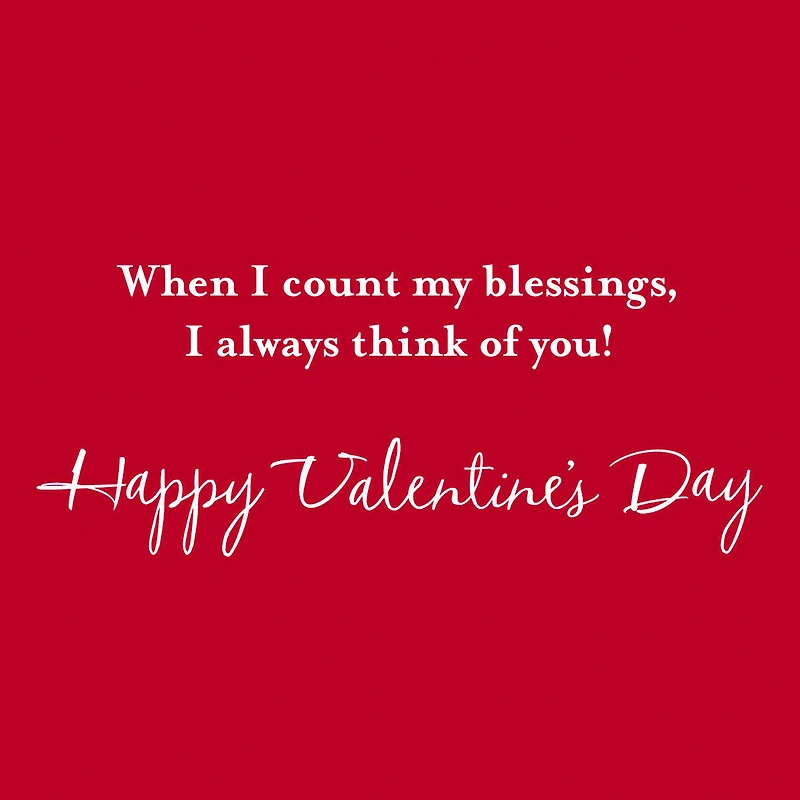 Peanuts® Count My Blessings, Snoopy and Woodstock Valentine's Day Card for only USD 2.50 | Hallmark