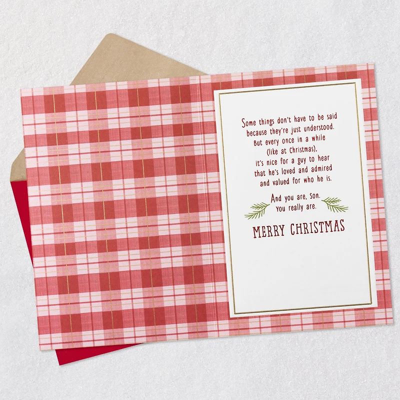 Proud to Call You Son Christmas Card for only USD 5.99 | Hallmark