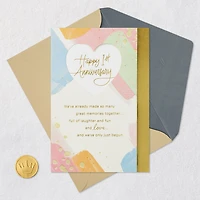 We've Only Just Begun 1st Anniversary Card for only USD 4.99 | Hallmark