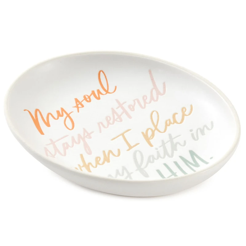 My Soul Stays Restored Trinket Dish for only USD 16.99 | Hallmark