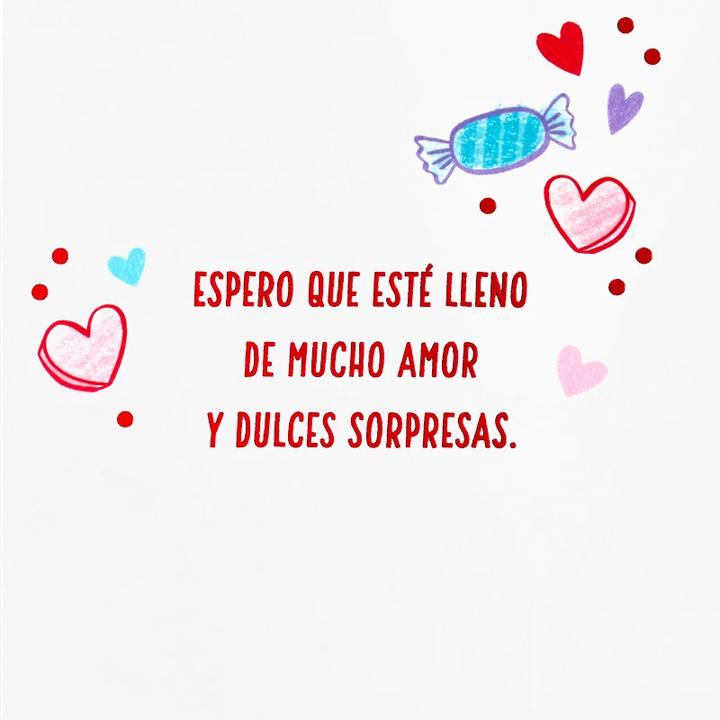 Love and Sweet Surprises Spanish-Language Valentine's Day Card for Kids for only USD 3.99 | Hallmark
