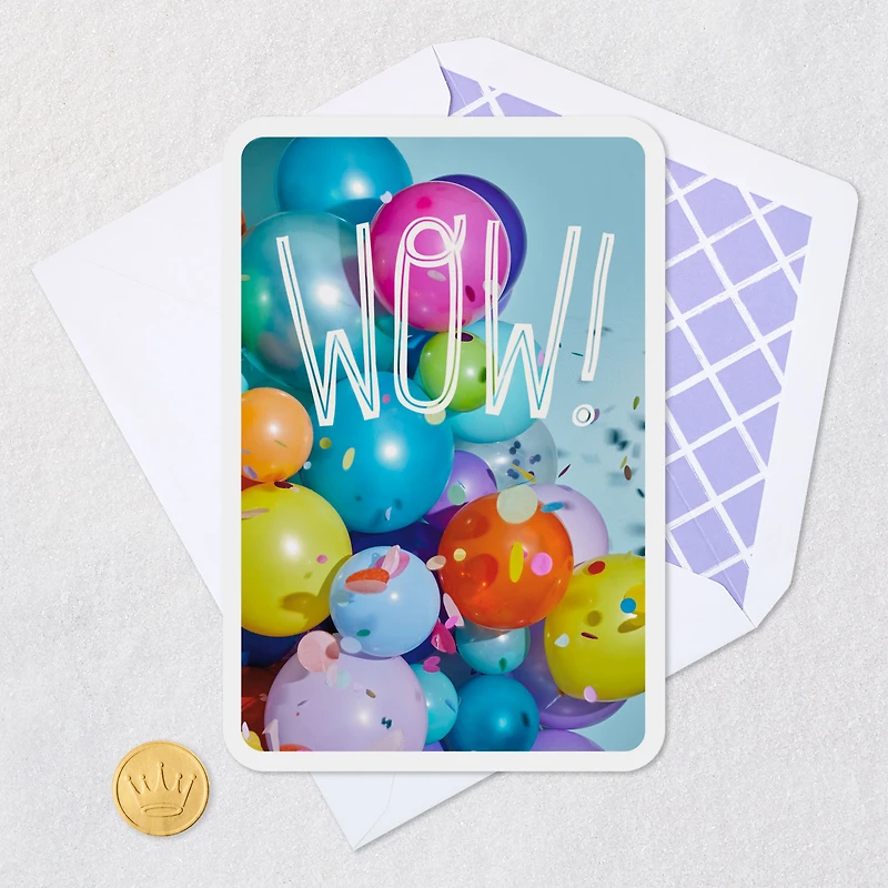 Wow Balloons and Confetti Congratulations Card for only USD 2.99 | Hallmark
