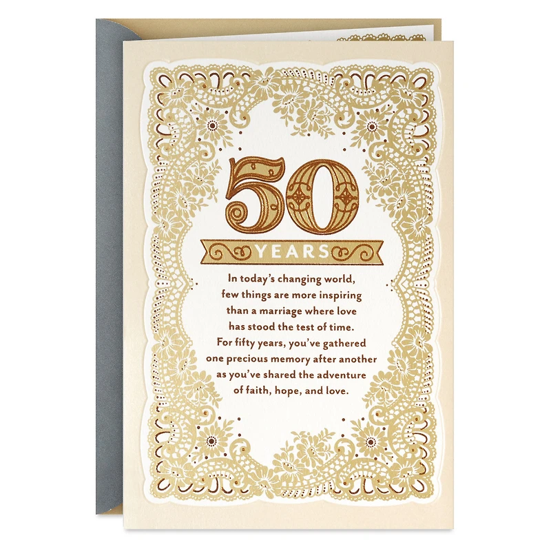 God's Gift of Enduring Love Religious 50th Anniversary Card for Couple for only USD 5.59 | Hallmark