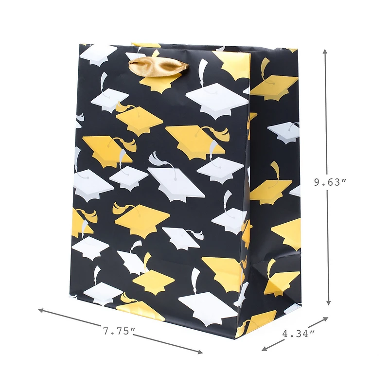 9.6" Grad Caps Medium Graduation Gift Bag With Tissue Paper for only USD 4.99 | Hallmark