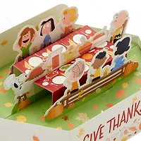 Peanuts® Gang Give Thanks 3D Pop-Up Thanksgiving Card for only USD 8.99 | Hallmark