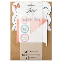 Lacey Chabert Collection Ribbons and Scallops Stationery Set With Seals, 12 sheets for only USD 8.99 | Hallmark