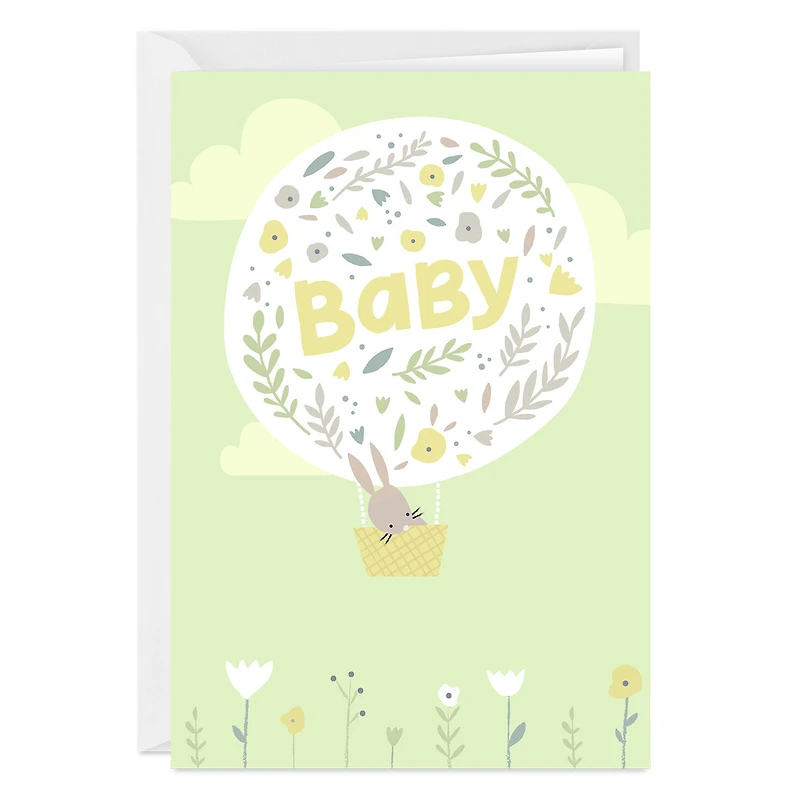 Bunny Sending Love Custom New Baby Card for only USD 4.99 | Hallmark