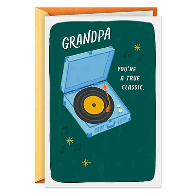 A True Classic, Record Player Birthday Card for Grandpa for only USD 3.99 | Hallmark