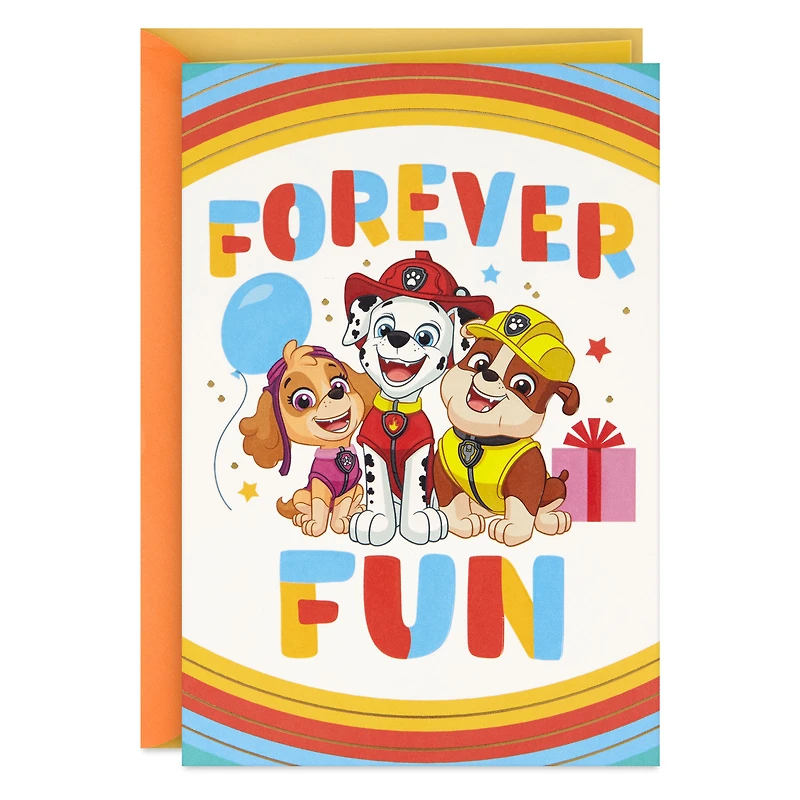 Paw Patrol™ Forever Fun Birthday Card for Kids for only USD 4.99 | Hallmark