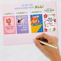 You Deserve More Than Just One Card Funny Birthday Card for Mom for only USD 5.99 | Hallmark