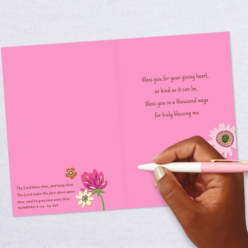 Bright Flowers Bless You Religious Thank-You Card for only USD 2.99 | Hallmark