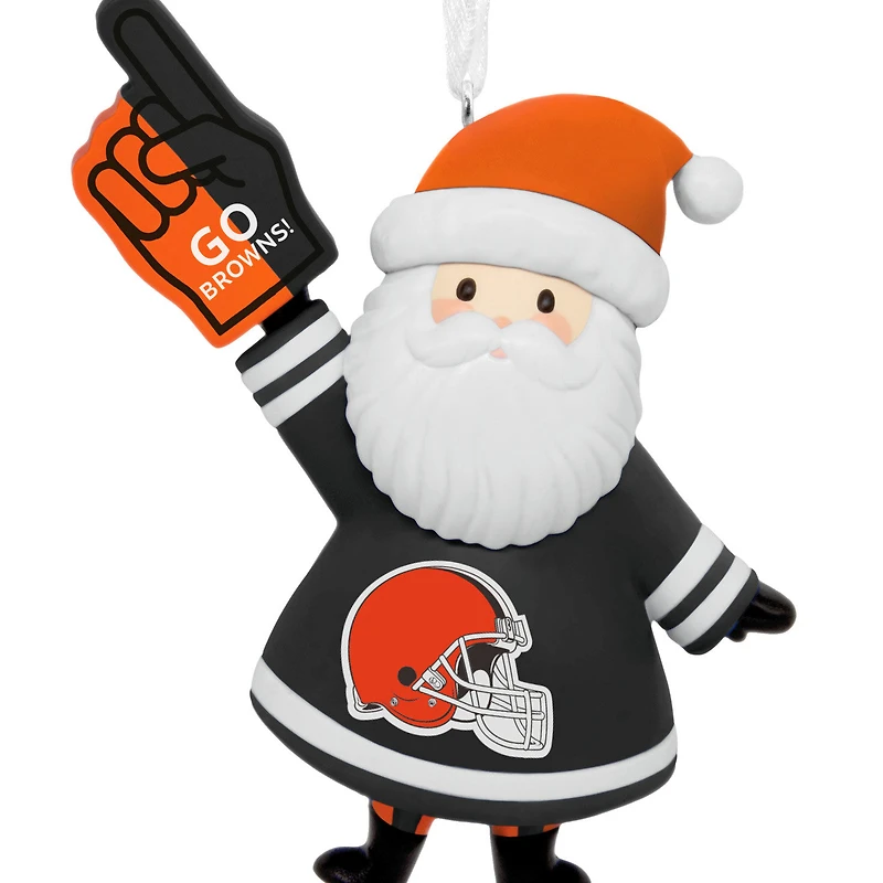 NFL Cleveland Browns Santa Fan Hallmark Ornament for only USD 12.99 | Hallmark