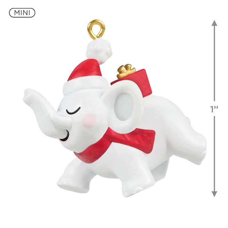 Mini Festive White Elephant Ornament, 1" for only USD 12.99 | Hallmark