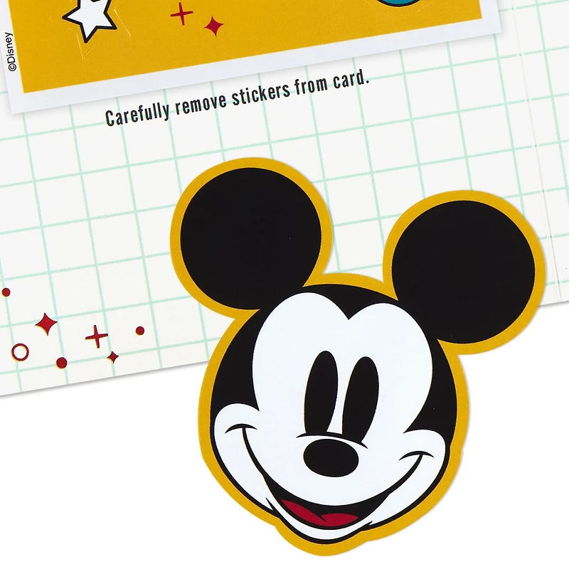 Disney Mickey Mouse Happy Day Birthday Card With Stickers for only USD 5.99 | Hallmark