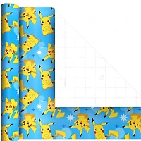 Pokémon Pikachu and Friends 3-Pack Wrapping Paper Mini Roll Bundle, 45 sq. ft. total for only USD 11.99 | Hallmark