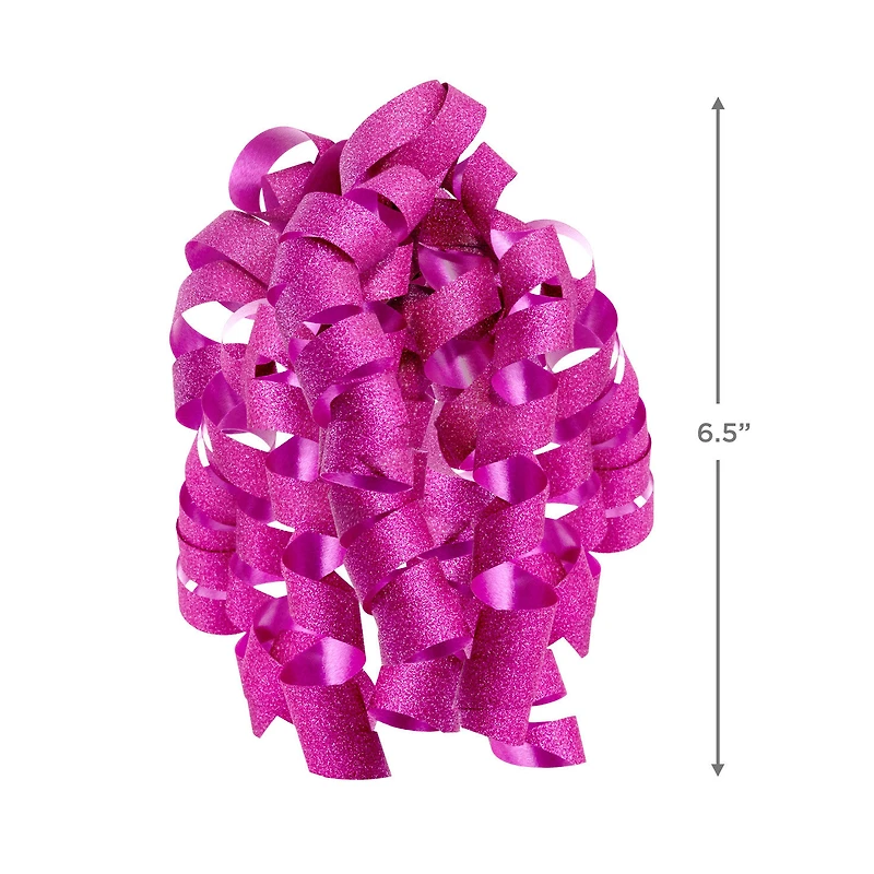 6.5" Sparkling Pink Curly Ribbon Gift Bow for only USD 1.99 | Hallmark