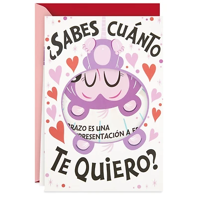 Hugging Opossum Spanish-Language Funny Pop-Up Valentine's Day Card for only USD 3.99 | Hallmark