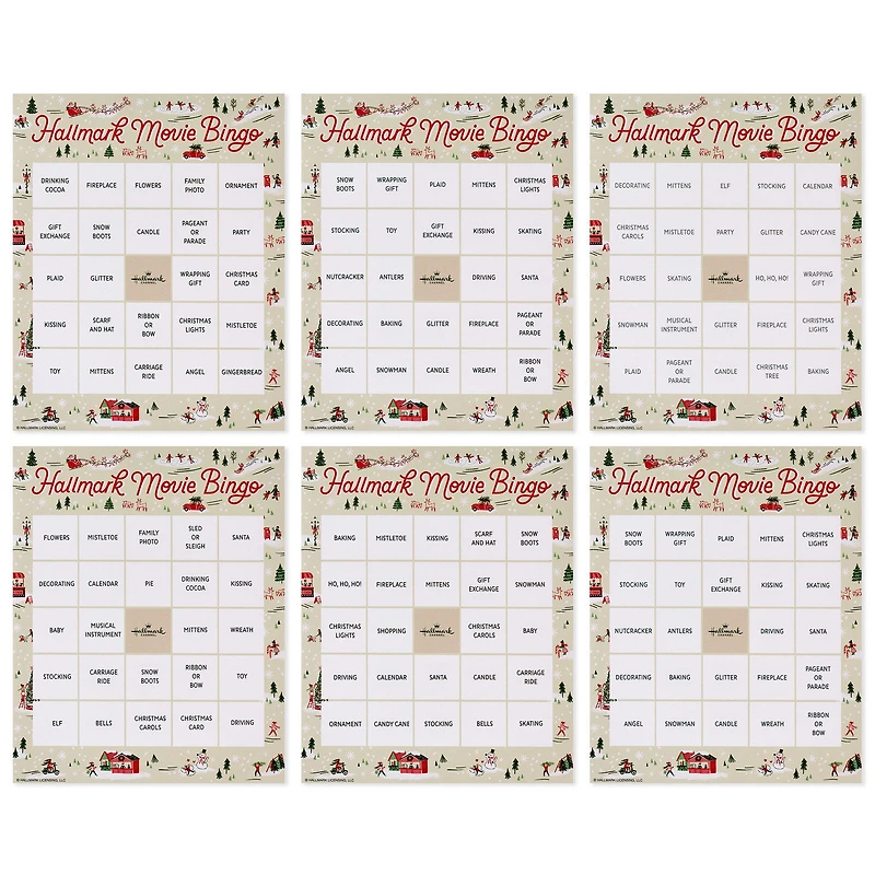 Hallmark Channel Christmas Movie Bingo Game Pad for only USD 16.99 | Hallmark