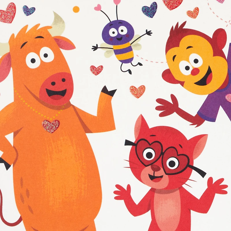 Animal Hugs Valentine's Day Card With Sound and Mini Pop-Up Cards for only USD 9.99 | Hallmark