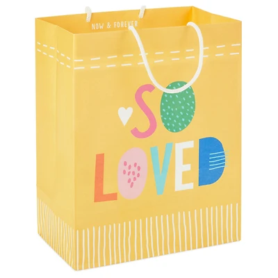 9.6" Pastel Lettering on Yellow Medium Gift Bag for only USD 3.49 | Hallmark