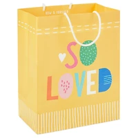 9.6" Pastel Lettering on Yellow Medium Gift Bag for only USD 3.49 | Hallmark