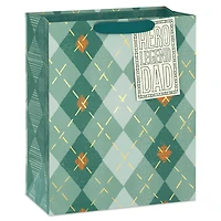 13" Sage Argyle Large Father's Day Gift Bag for only USD 5.49 | Hallmark