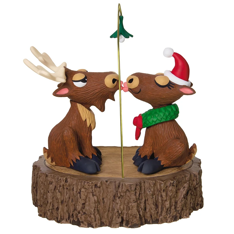 Merry Kiss-Moose Musical Ornament With Motion for only USD 49.99 | Hallmark