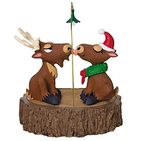 Merry Kiss-Moose Musical Ornament With Motion for only USD 49.99 | Hallmark