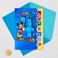 Disney Mickey Mouse and Friends Extra Special 4th Birthday Card With Stickers for only USD 6.59 | Hallmark