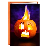 Lit Jack-o'-Lantern Funny Halloween Card for only USD 2.00 | Hallmark