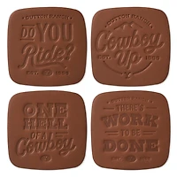 Yellowstone Dutton Ranch Bonded Leather Coasters, Set of 4 for only USD 28.99 | Hallmark