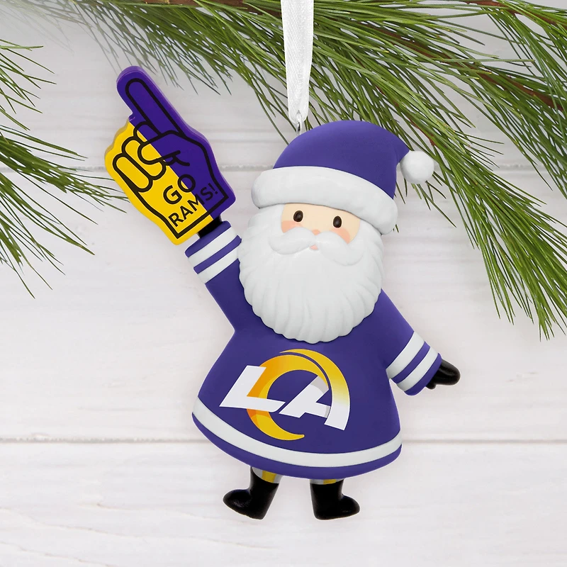 NFL Los Angeles Rams Santa Fan Hallmark Ornament for only USD 12.99 | Hallmark
