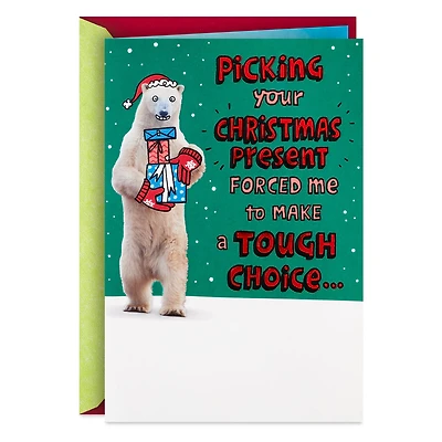 Picking Your Present Funny Pop-Up Christmas Card for only USD 6.59 | Hallmark