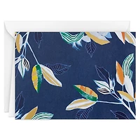 Navy Tropical Leaves Blank Notes, Pack of 10 for only USD 10.49 | Hallmark