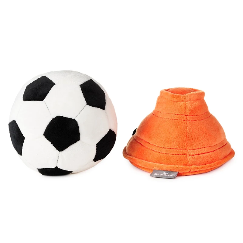Better Together Soccer Ball and Orange Cone Magnetic Plush Pair, 5" H for only USD 19.99 | Hallmark