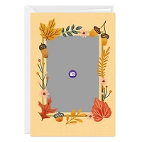 Fall Leaves Frame Custom Thanksgiving Card for only USD 4.99 | Hallmark