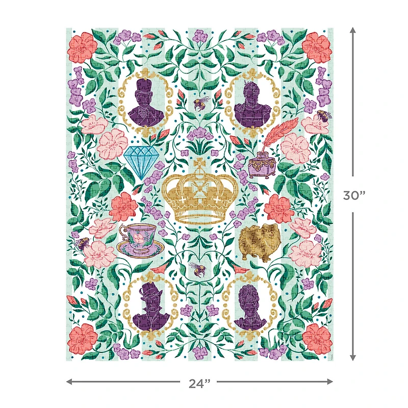 Bridgerton Ton Silhouettes on Floral 1000-Piece Jigsaw Puzzle for only USD 24.99 | Hallmark