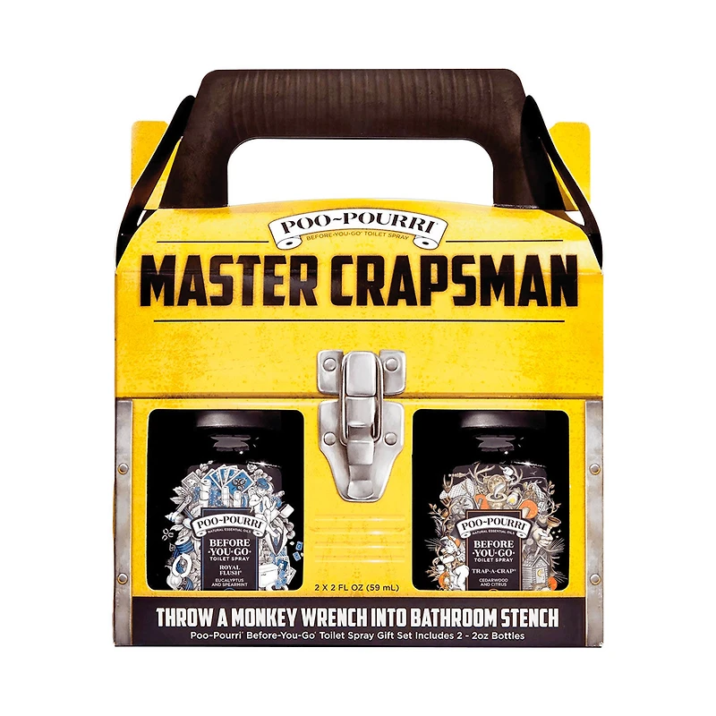 Poo-Pourri Master Crapsman Deodorizing Spray Gift Box, Set of 2 for only USD 22.99 | Hallmark