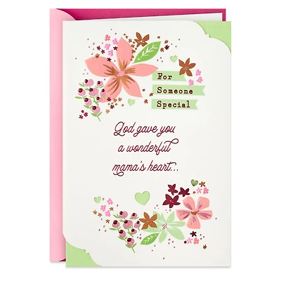 God Gave You a Wonderful Mama's Heart Religious Mother's Day Card for only USD 5.99 | Hallmark