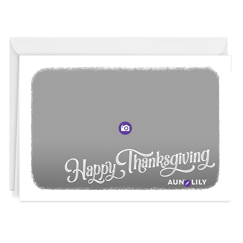 White Frame Horizontal Custom Thanksgiving Card for only USD 4.99 | Hallmark